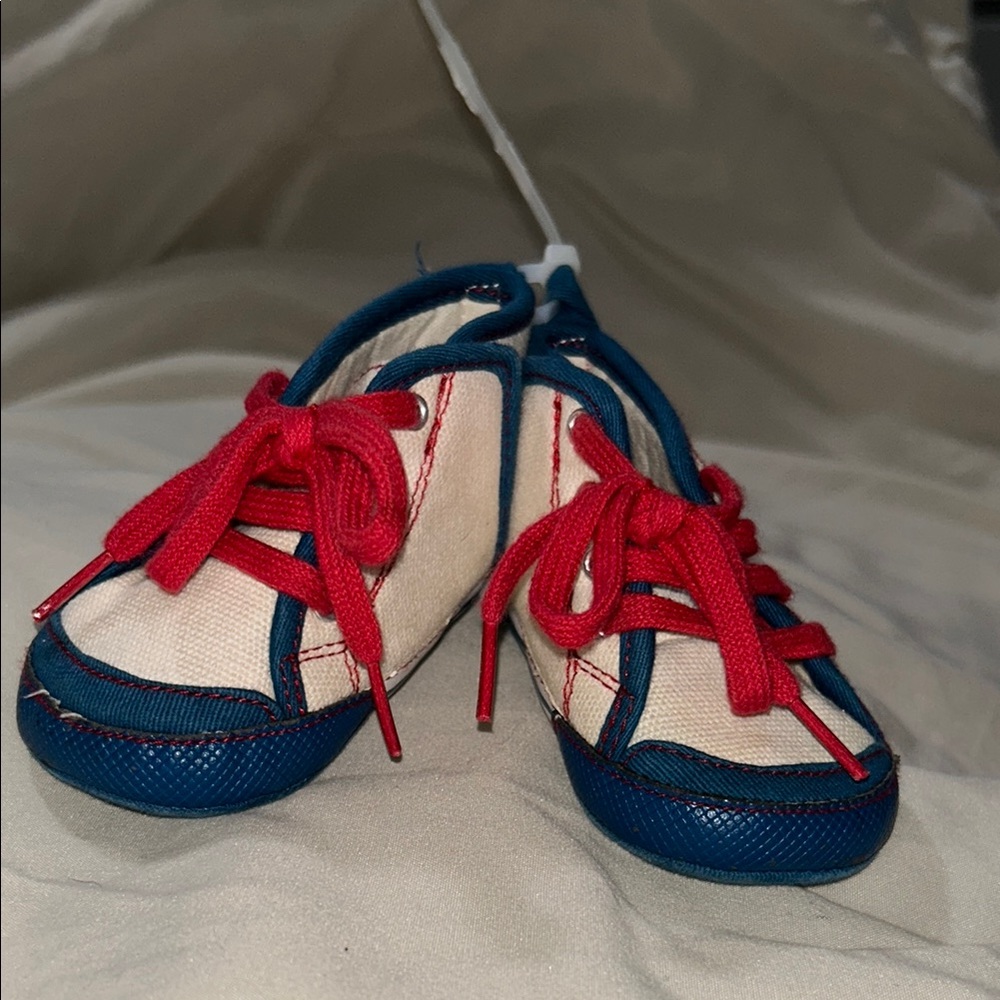 baby SHOES  6-12 MOS SUPERHERO